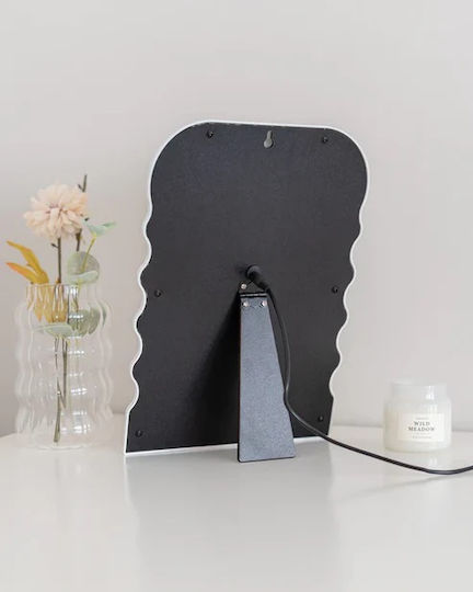 Flamingueo Makeup Mirror Wall with Light 3x3cm White