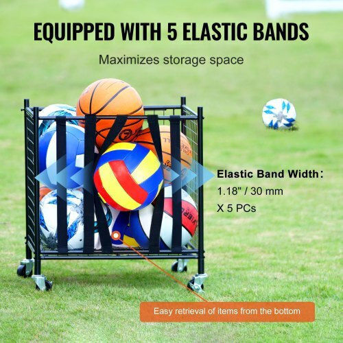 Locked Ball Storage Cart Vevor Indoor Outdoor Space Ql201922ycdl7ul46v0