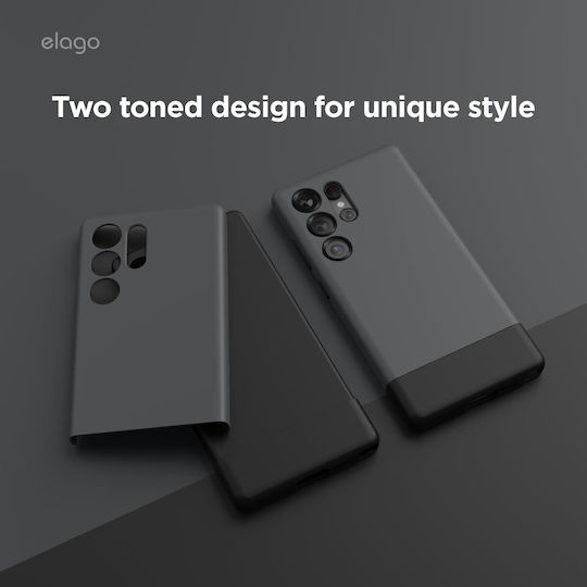 Elago Glide Back Cover Plastic / Silicone Gray (Galaxy S25 Ultra)
