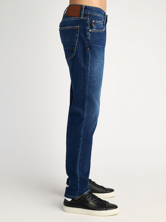 Hardy Men's Jeans Pants with Regular Straight Fit Navy Blue
