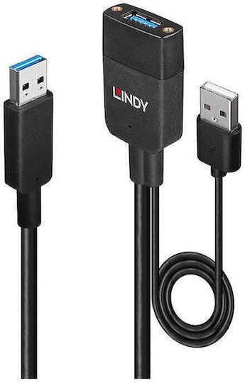 Lindy Converter USB-A male to USB-A male 1pcs 43357