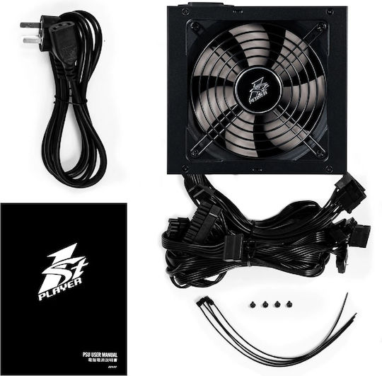 1STPLAYER DK PREMIUM 8.0 800W Черен Компютърно захранване Пълен кабел 80 Plus Bronze