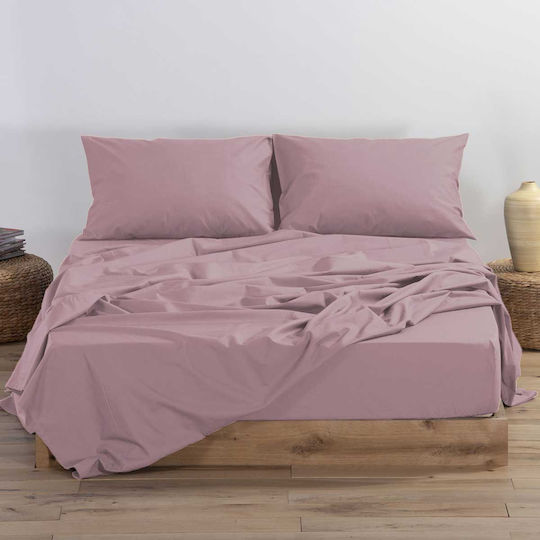 Nef-Nef Homeware Παπλωματοθήκη Βαμβακερή Μονή 160x240 Basic 22 Amethyst