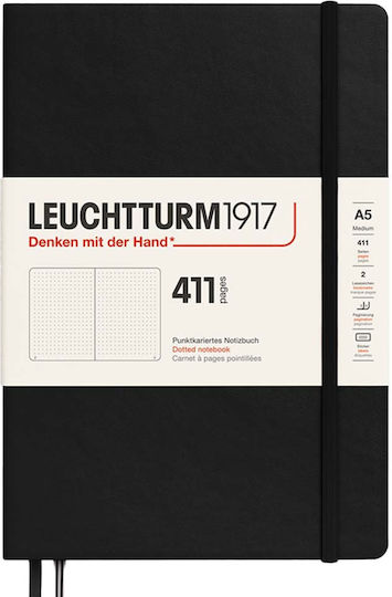Leuchtturm1917 Notebook 205 Sheets A5 with Dots Black
