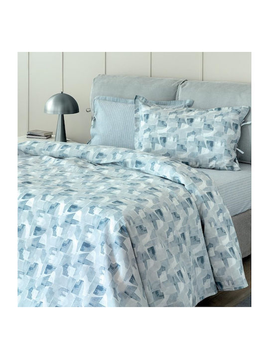 Palamaiki Duvet Cover Set Single with Pillowcase 170x250 Es104 Blue
