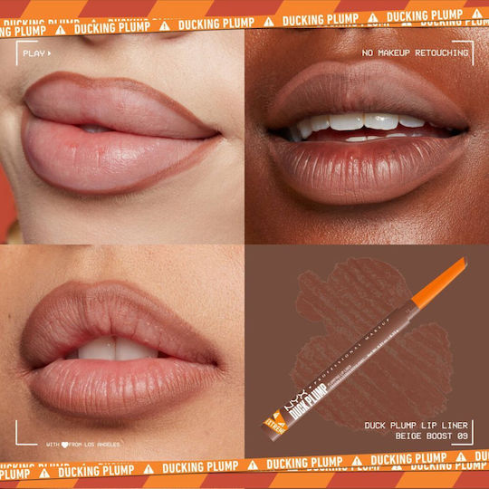 NYX Professional Makeup Professional Makeup Duck Plump Plumping Lip Liner Lip Pencil 09 Beige Boost
