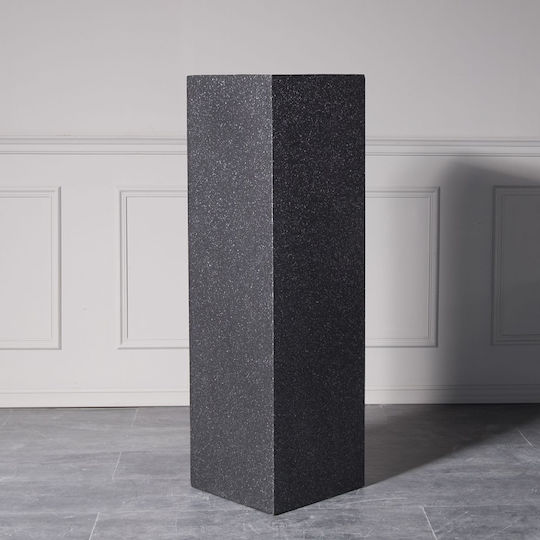 Supergreens Terazzo Plant Stand Clay Black 36cmx36cmx120cmcm.