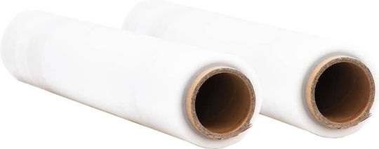 Vidaxl Stretch Film 2 Pieces Transparent 30 Microns 50 cm x 300 m Transparent