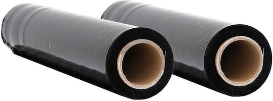 Vidaxl Stretch Film 2 Τεμάχια Μαύρο 30 Μm 50 Cm X 150 M Μαύρο
