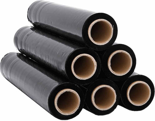 Vidaxl Stretch Film 6 Τεμάχια Μαύρο 30 Μm 50 Cm X 300 M Μαύρο