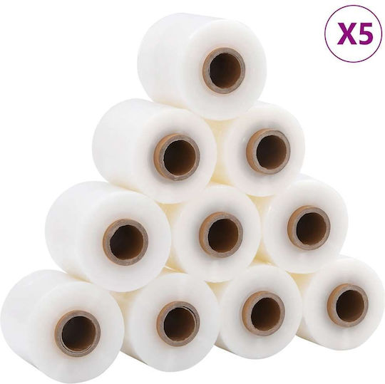 Vidaxl Stretch Films 50 Pcs Transparent 23 Microns 10 Cm X 150 M Transparent