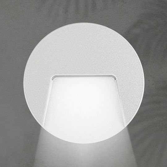 Eurolamp Wall-Mounted Outdoor Ceiling Lamp LED IP65 3W with Natural White Light 13.5x13.5x3.2cm