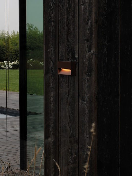 Ideal Lux Επιτοίχιο Εξωτερικό Φωτιστικό LED IP65 1.5W με Θερμό Λευκό Φως 10x3x6.5εκ.