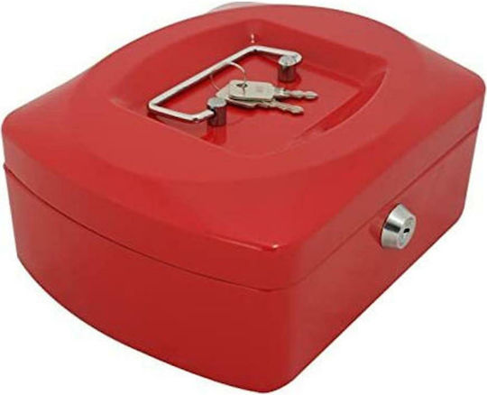 Alco Cash Box with Lock Red 4007735841126