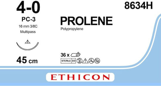 Ethicon Prolene 4/0 Surgical Suture 16mm W525