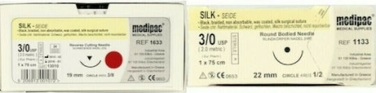 Medipac Silk 3.0 Surgical Suture 16mm
