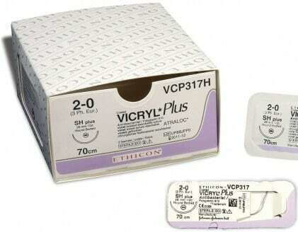 Ethicon Vicryl Absorbable Suture 5/0 Triangular Needle 16mm 75cm W9442