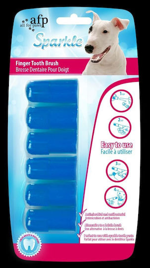 All For Paws Sparkles Finger Dog Dental Thimble for Large Breeds 6pcs
