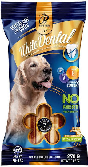 Buster Dent Premium Dental Sticks Large Μασώμενο Stick για Σκύλους κατά της Πέτρας & Πλάκας 270gr 7τμχ