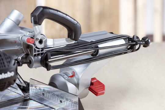 Metabo KGS 254 M Fierastrău Cu Tăietor De Unghi La Rețea 1800W Glisant Cu Ghid De Tăiere Laser Și Diametru Disc 254mm