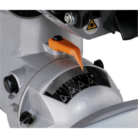 Makita Fierăstrău Cu Tăietor De Unghi La Rețea 1400W Cu Ghid De Tăiere (Laser) Și Diametru Disc 216mm