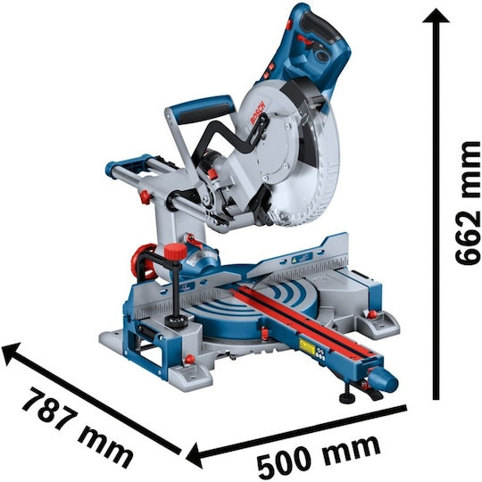 Bosch GCM 305-254 D Kapp- und Gehrungssäge Elektrisch 1500W Schiebesäge Scheibendurchmesser 254mm