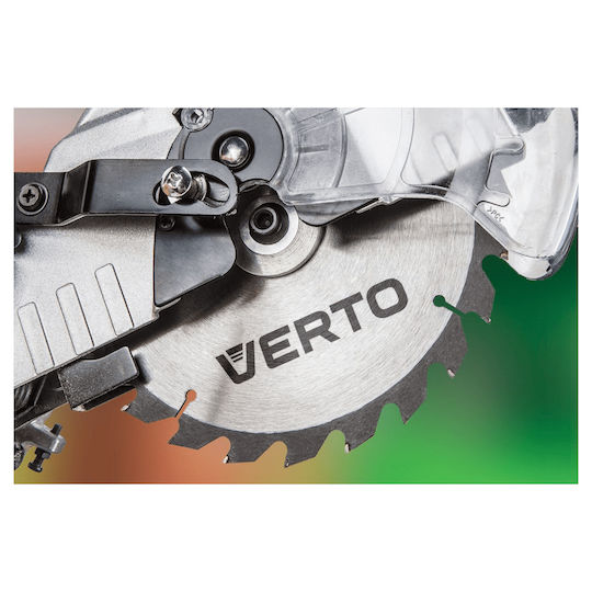 Verto Kapp- und Gehrungssäge Elektrisch 1200W mit Schnittführung Laser & Scheibendurchmesser 210mm