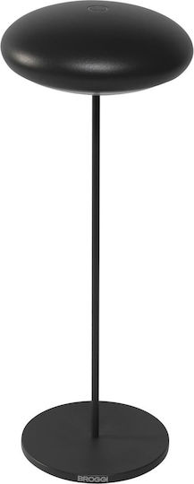 Broggi Design Broggi Nuvola Πορτατίφ LED με Μαύρο Καπέλο και Βάση