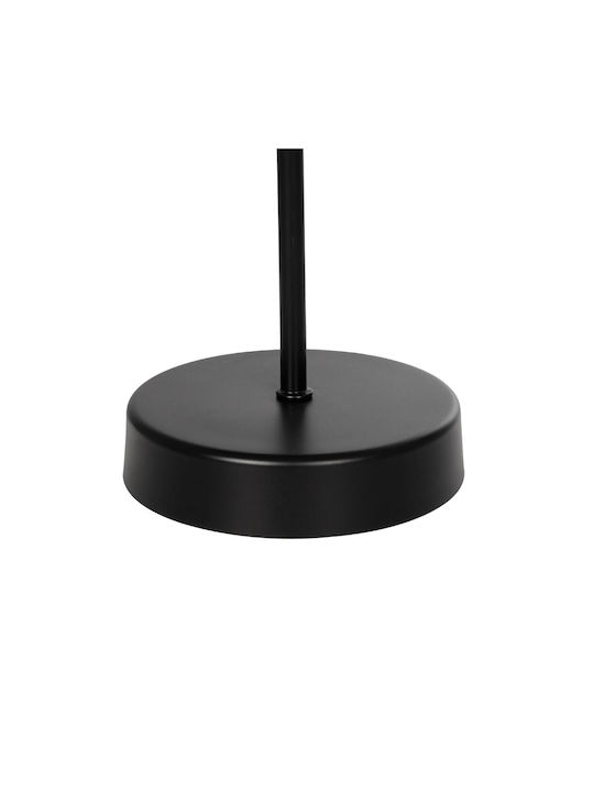 GloboStar Metal Table Lamp for Socket E27 with Black Shade and Base