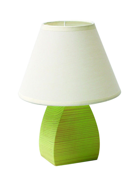 ARlight Tla 60 Wood Table Lamp for Socket E14 with Brown Shade and Green Base