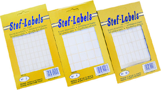 Stef Labels Small Adhesive Labels in White Color 36x50mm