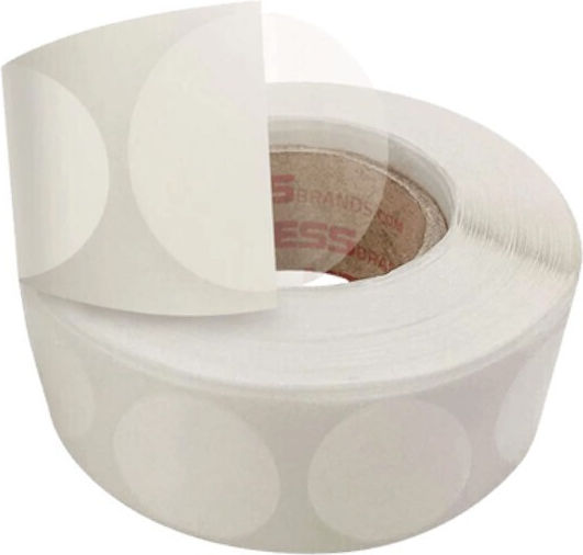 Stef Labels Small Adhesive Labels STEF in Transparent Color 32mm