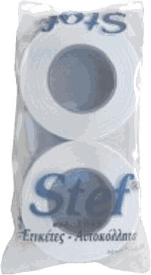 Stef Labels Small Adhesive Labels STEF in Transparent Color 32mm
