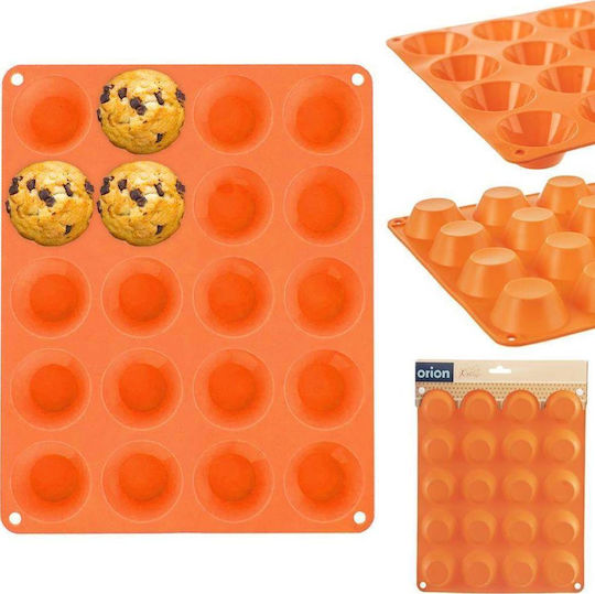 Orion Formă de Patiserie din Silicon 20 Locuri 29x23.5x2buc 20buc