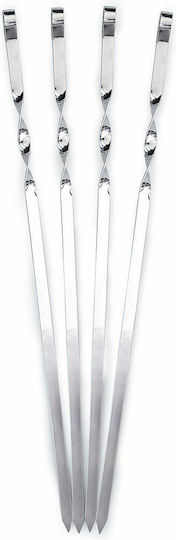 Homely Edelstahl Spitzen zum Grillen 44cm 6 Stück