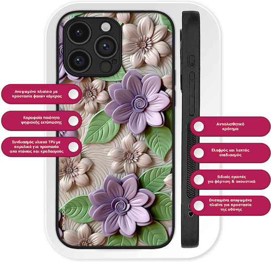 Sonique 3D Flower Series Case for Realme 12 5G Realme 12x Violet