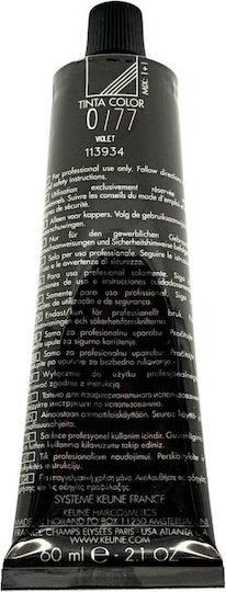 Keune Tinta Color Βαφή Μαλλιών 0/77 Violet 60ml