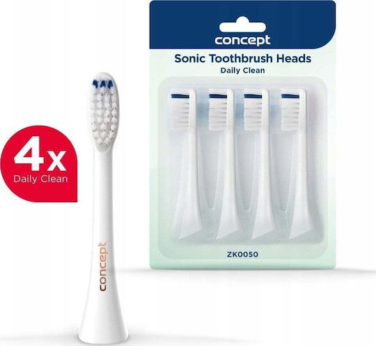 Concept Perfect Smile Daily Clean ZK0050 Ersatzköpfe für 4 Stück
