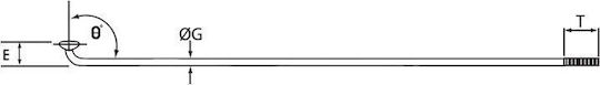 Spigots Mac14 2.0-2.0 264mm Stainless Steel 72szt Silver