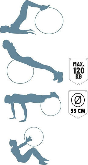 Umbro Μπάλα Pilates 55cm σε Μπλε Χρώμα