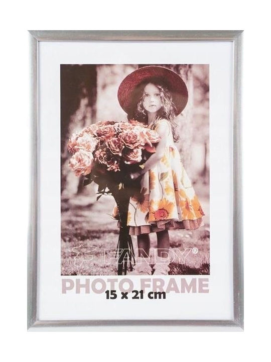 Κορνίζα Fandy Κορνίζα Simple 15x21cm Ασημένια