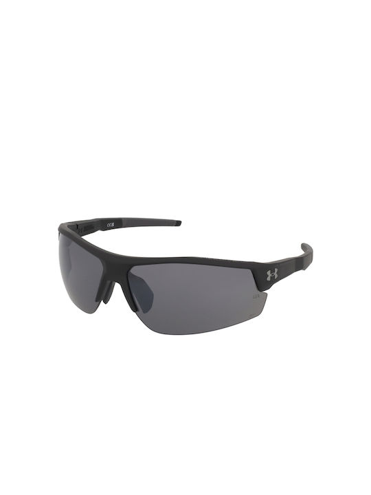 Under Armour Skillz Unisex Sunglasses with Black Plastic Frame and Black Lens