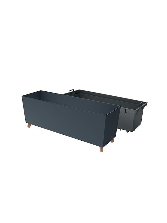 Prosperplast Case Κασπώ Πλαστικό Γκρι με Βάση 77x23.5x30εκ.