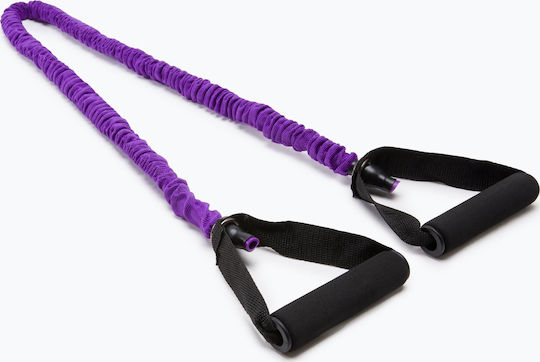 Sveltus Bandă De Rezistență Gymtube Nivel Mediu Cu Mânere Violet 12m