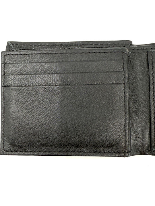 Leather Men's Wallet Classic with RFID Black