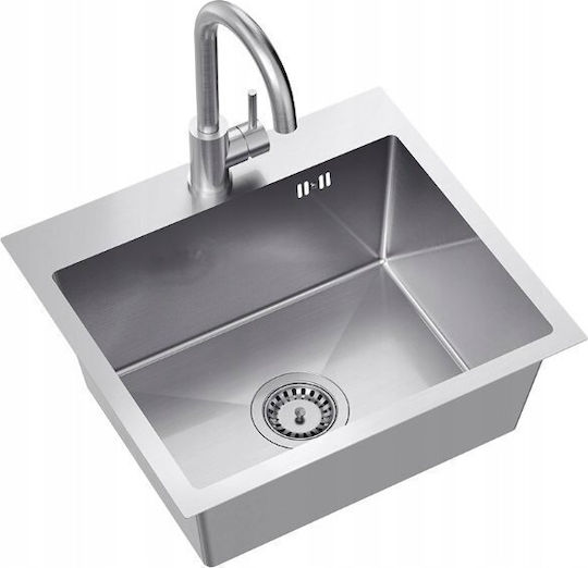 Quadron Drop-In Inox 50x45cm Silver Quadron Drop-In Inox 50x45cm Silver