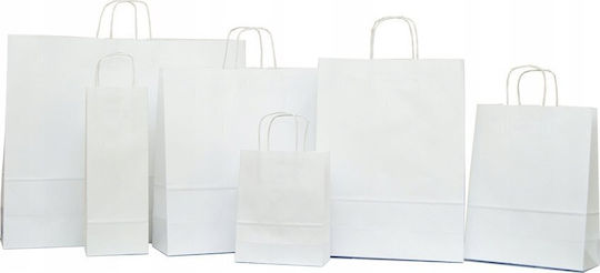 NC Koperty Χάρτινη Τσάντα για Δώρο Λευκή 24x32x10εκ. 10τμχ