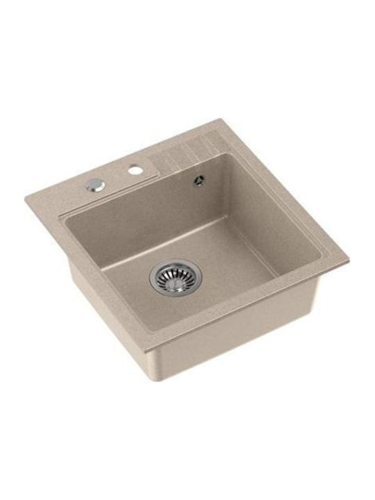 Steiner Drop-In Sink Synthetic Granite with Faucet W50xD52cm Beige