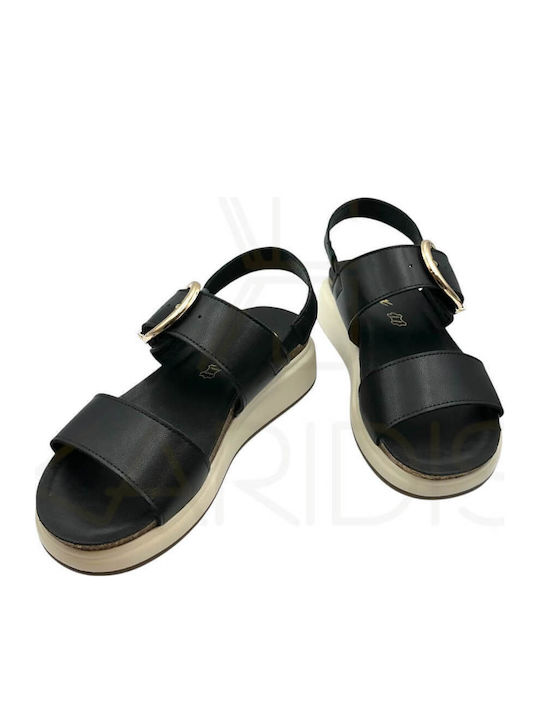 Women's Flat Sandals in Black Color