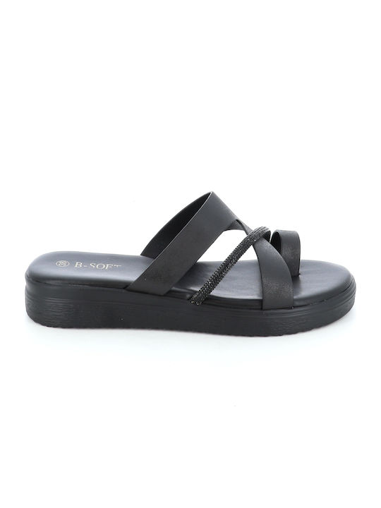 Γυναικεία Σανδάλια Flatforms Μαύρα